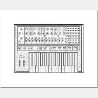 Classic Synthesizer Posters and Art